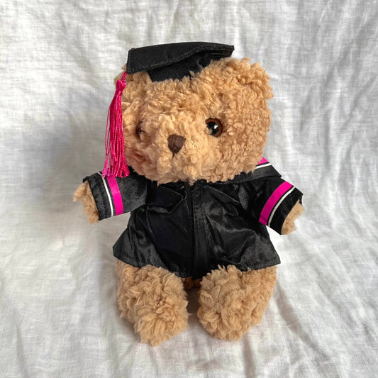 Pink Graduation Bear (25cm)