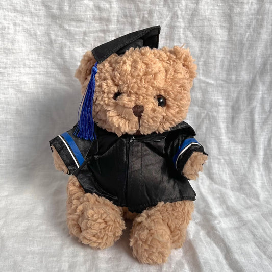 Blue Graduation Bear (25cm)